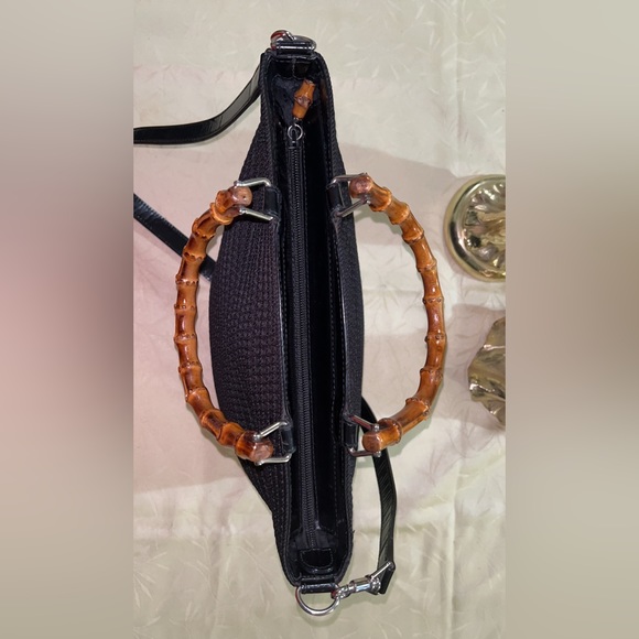 Gucci Bamboo Black Nylon Satchel with Strap. Discount in private - Picture 7 of 16